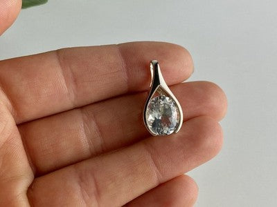 925 Sterling Silver Quartz Pendant