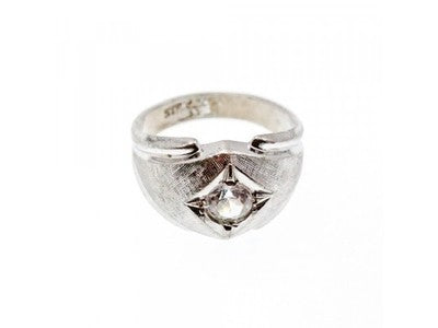 925 Sterling Silver CZ Ring Size 10