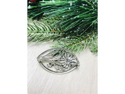 Vintage 925 Sterling Silver "Flower" Brooch