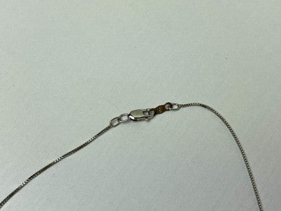 925 Sterling Silver London Blue & White Topaz Chain With Pendant