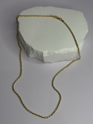925 Sterling Silver Gold Plated Chain Length 18 Inch