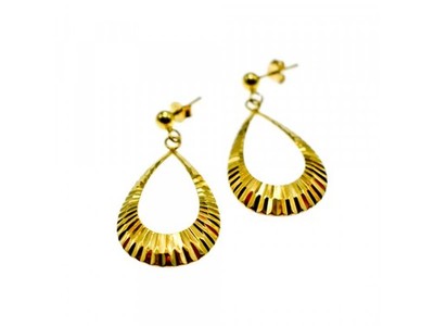 925 Sterling Silver Gold Plated Stud Earrings