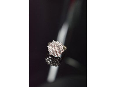 925 Sterling Silver CZ Ring Size 6.5