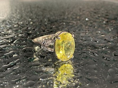 925 Sterling Silver CZ Ring Size 6.5