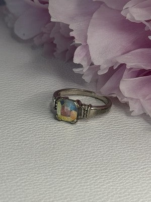 925 Sterling Silver CZ Ring Size 9