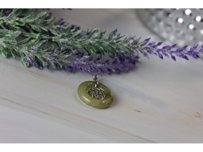 925 Sterling Silver Jadeite Pendant