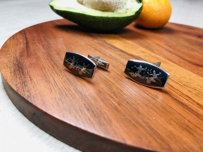 Men's Vintage 925 Siam Sterling Silver Cufflinks