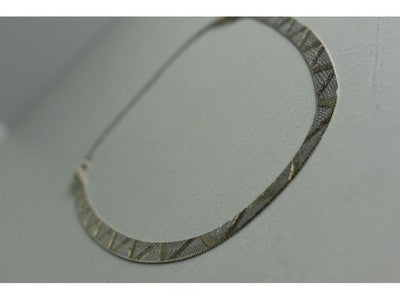 925 Sterling Silver with Gilding Necklace Italy Milor