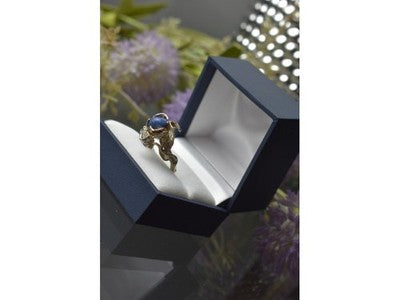Vintage 925 Sterling Silver Sodalite Ring Size 10