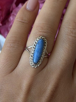 Vintage 925 Sterling Silver Turquoise Ring Size 6