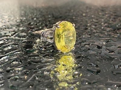 925 Sterling Silver CZ Ring Size 6.5