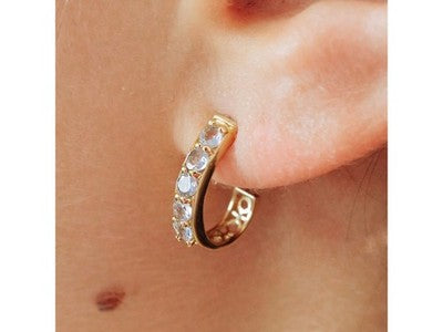 14K Yellow Gold Tanzanite Earrings