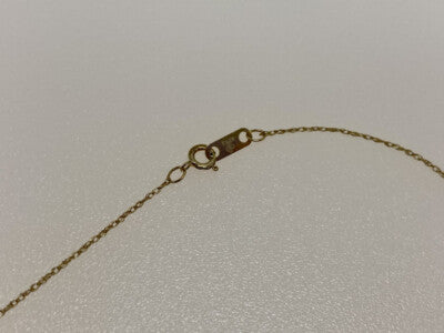 10K YELLOW GOLD DIAMONDS CHAIN WITH PENDANT