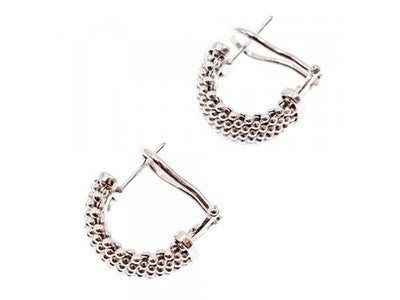 925 Sterling Silver Earrings Italy
