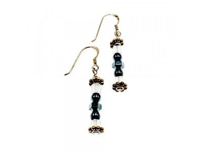 925 Sterling Silver Jewelry Glass Earrings