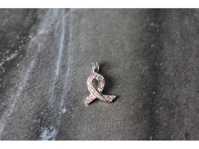 925 Sterling Silver Pink CZ Pendant