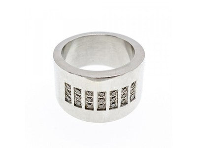 Stainless Steel Ring With CZ Size 11.5