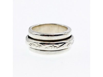 925 Sterling Silver "Spinner" Ring Size 5.5