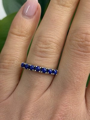 925 Sterling Silver Sodalite Ring Size 7