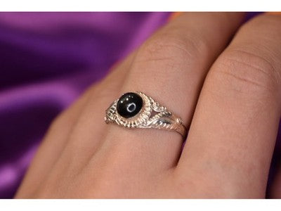 925 Sterling Silver Star Sapphire Ring Size 8