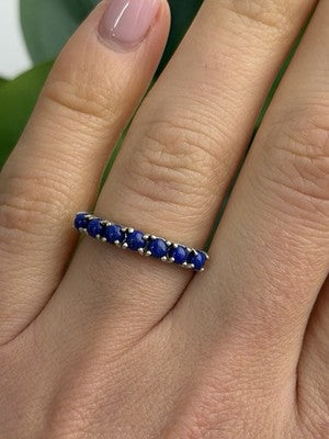 925 Sterling Silver Sodalite Ring Size 7