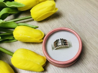 925 Sterling Silver CZ Ring Size 7.5