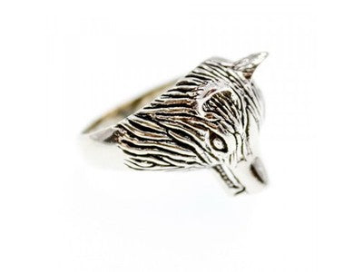 Men's 925 Sterling Silver "Wolf" Ring Size 9.5