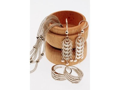 925 Sterling Silver Earrings Italy