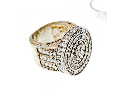 925 Sterling Silver CZ Ring Size 6.5