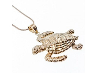 925 Sterling Silver "Turtle" Chain with Pendant Italy