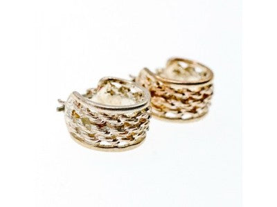 925 Sterling Silver Openwork Earrings