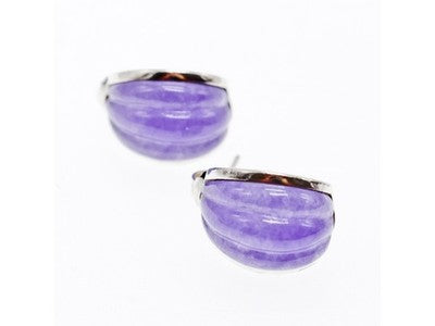 925 Sterling Silver Agate Stud Earrings
