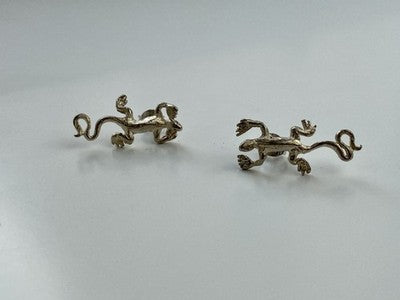 925 Sterling Silver "Lizard" Stud Earrings
