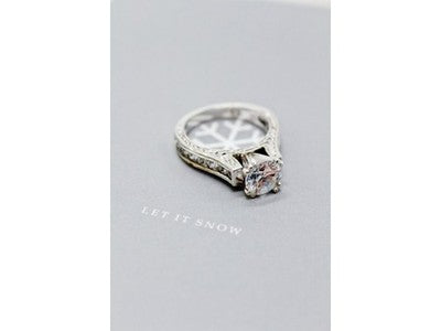 925 Sterling Silver CZ Ring Size 7.5
