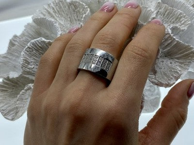 Stainless Steel Ring With CZ Size 11.5