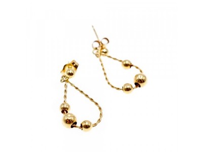 14K Yellow Gold "Perfection" Earrings