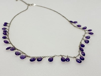 925 Sterling Silver Jewelry Glass Necklace
