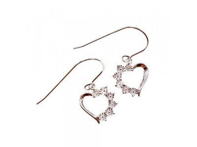 925 Sterling Silver "Hearts" Earrings