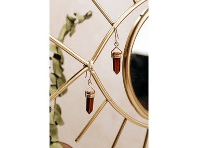 925 Sterling Silver Tiger'S Eye Earrings