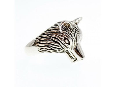Men's 925 Sterling Silver "Wolf" Ring Size 9.5