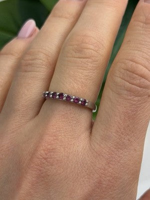 925 Sterling Silver Spinel Ring Size 8
