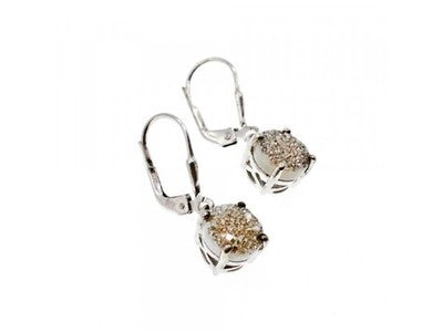 925 Sterling Silver Pyrite Earrings