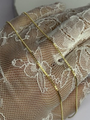 925 Sterling Silver Gold Plated Chain Length 18 Inch