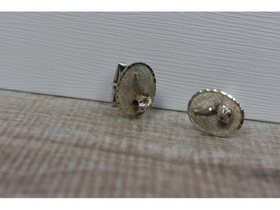 Men's Vintage 925 Sterling Silver Cufflinks Mexico