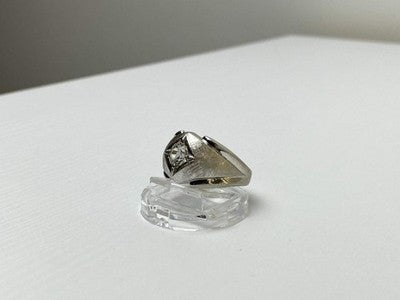 925 Sterling Silver CZ Ring Size 10