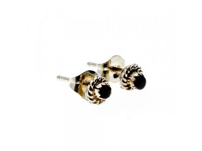 925 Sterling Silver Agate Stud Earrings