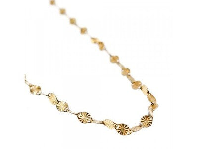 925 Sterling Silver Gold Plated Necklace Italy