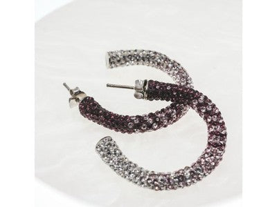 925 Sterling Silver Multicolor CZ Stud Earrings