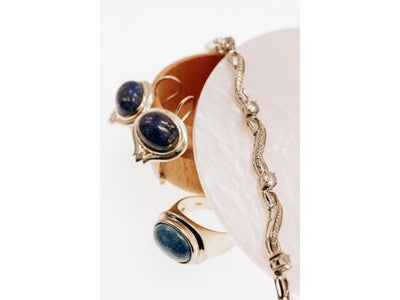 925 Sterling Silver Sodalite Earrings