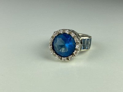 925 Sterling Silver CZ Ring Size 6.5
